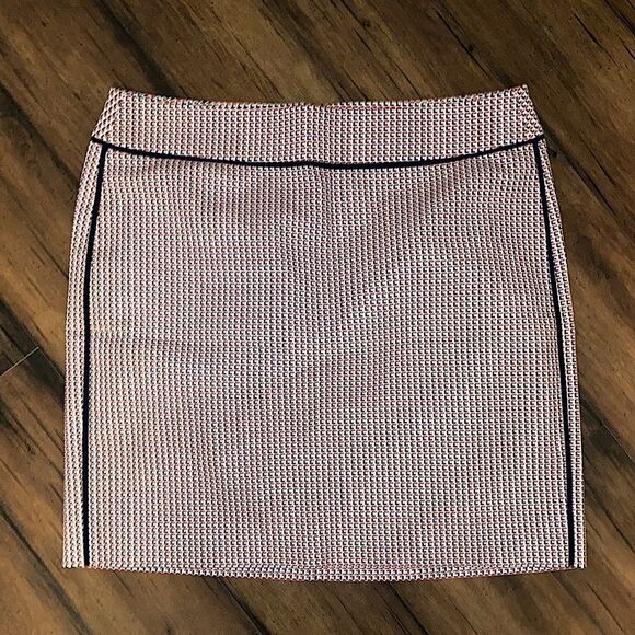 Ann Taylor Size 6 Petite Nautical Red White and Blue Mini Skirt - Picture 1 of 5